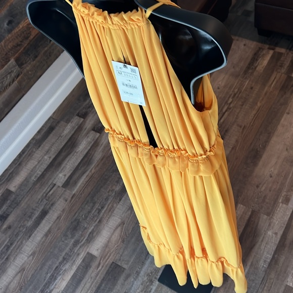 Zara Dress | Yellow | Size M | sleeveless | elastic waist | Never Worn - Picture 9 of 10